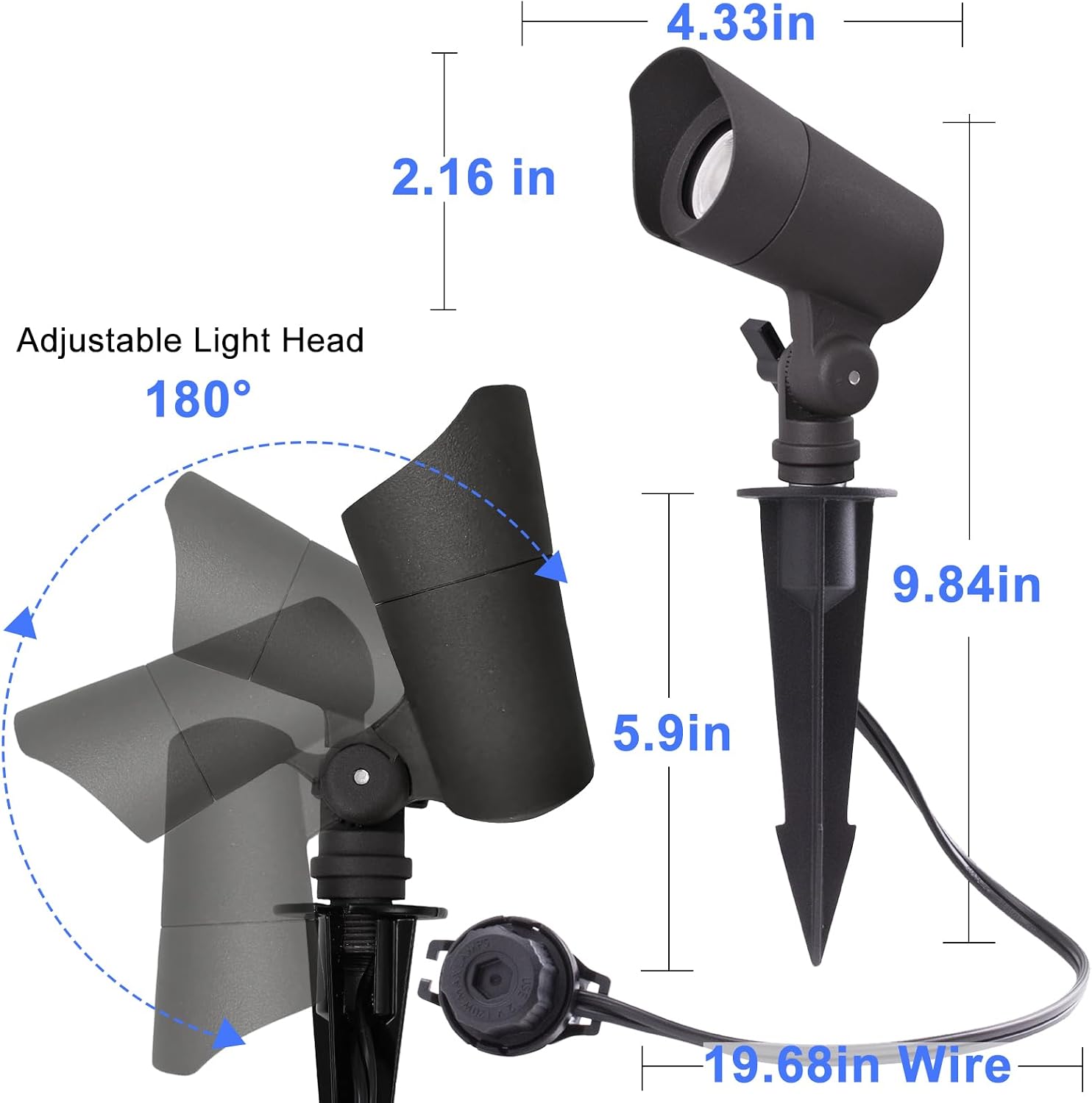 Low Voltage 12V LED Landscape  - đánh giá và giá Outdoor Lighting Spotlight