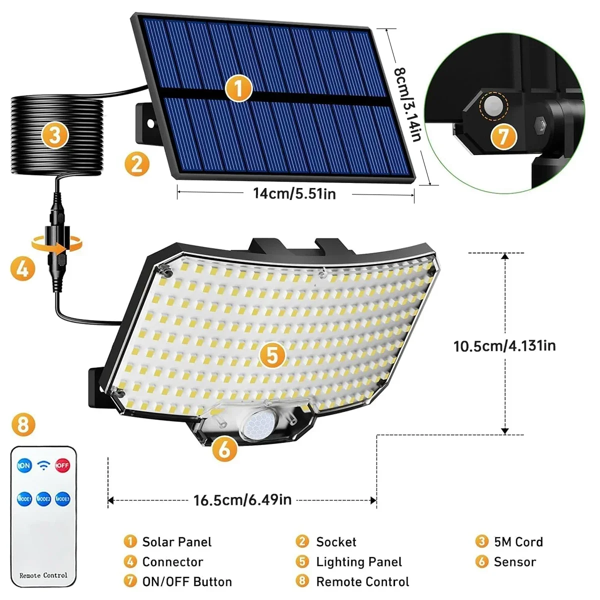 234LED Solar Outdoor Lights Mo - đánh giá và giá Outdoor Lighting Solar