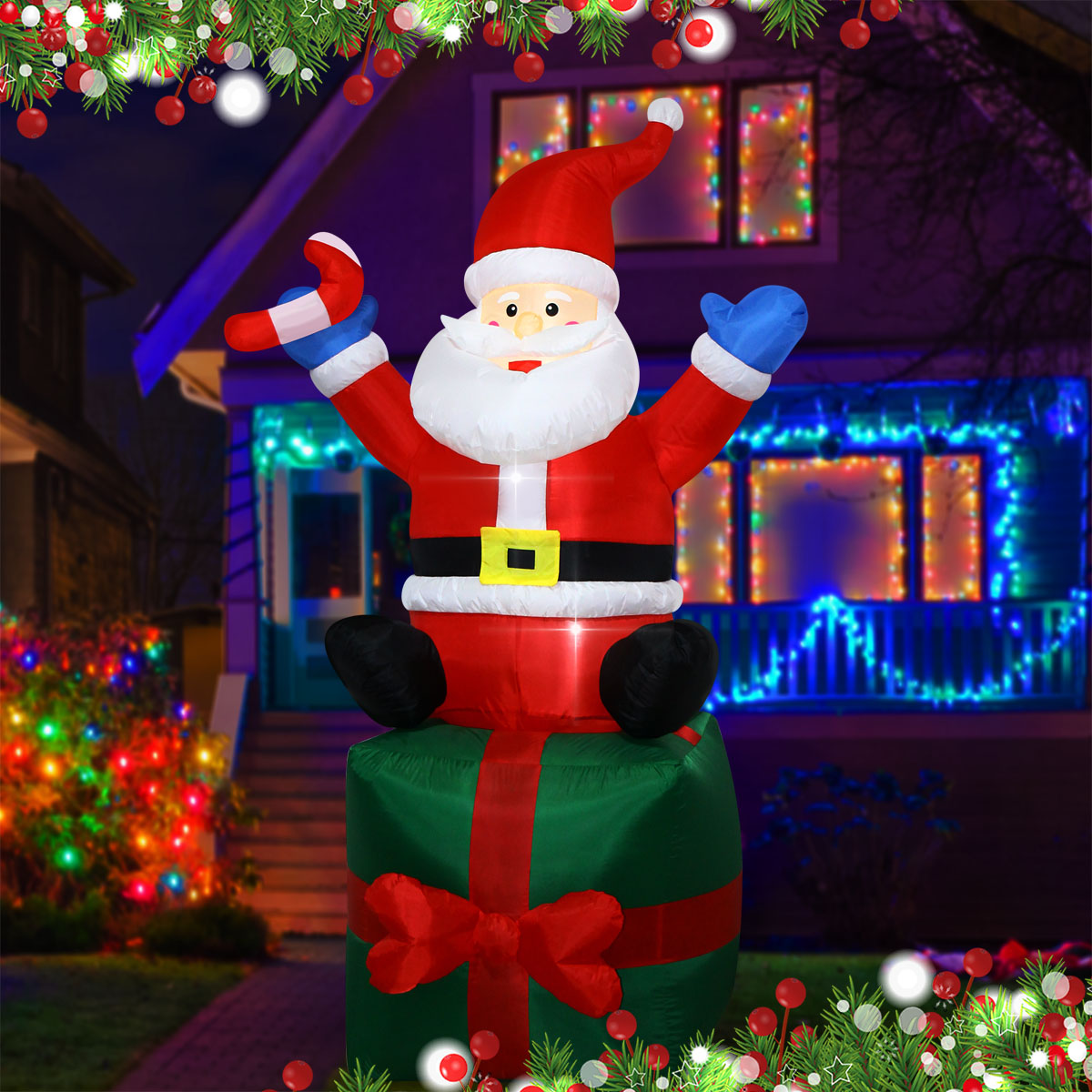 6 FT Christmas Inflatables San - đánh giá và giá Outdoor Lighting Box