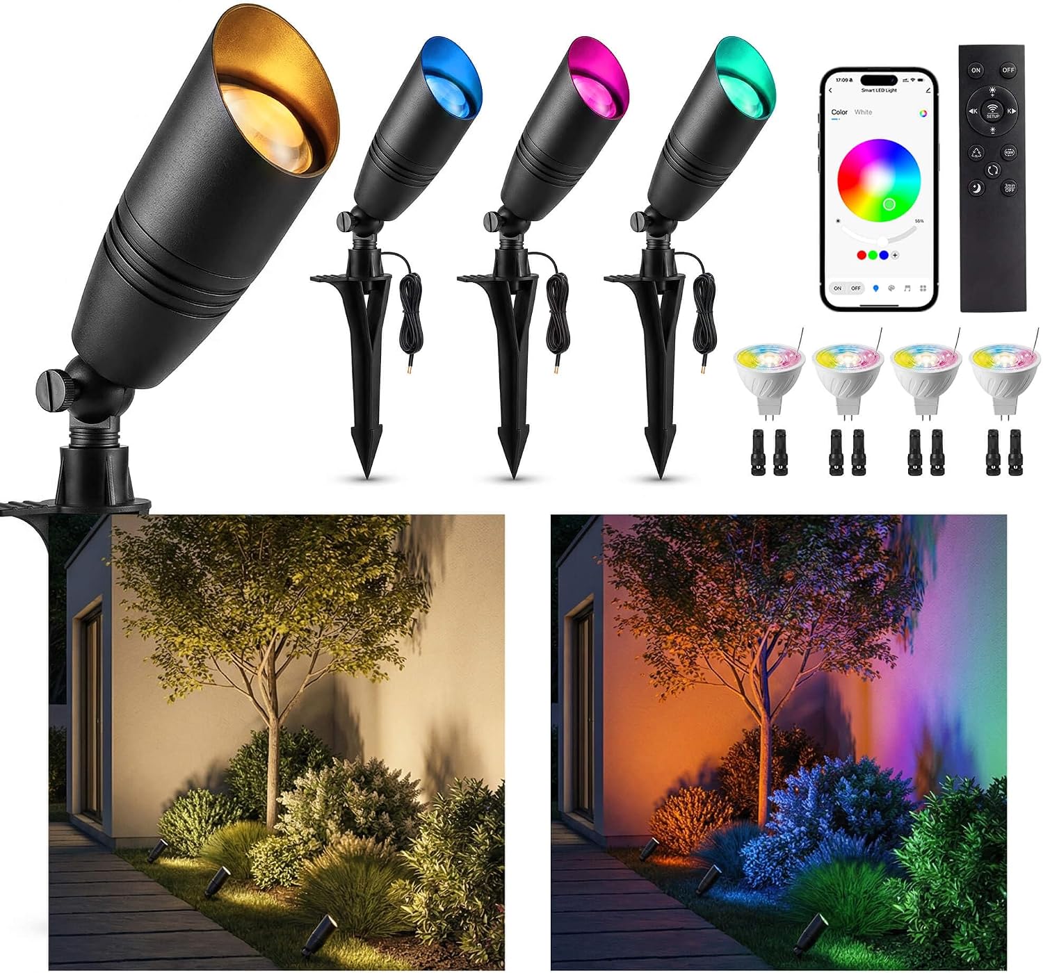 Low Voltage Outdoor RGBCW Land - đánh giá và giá Outdoor Lighting Controller