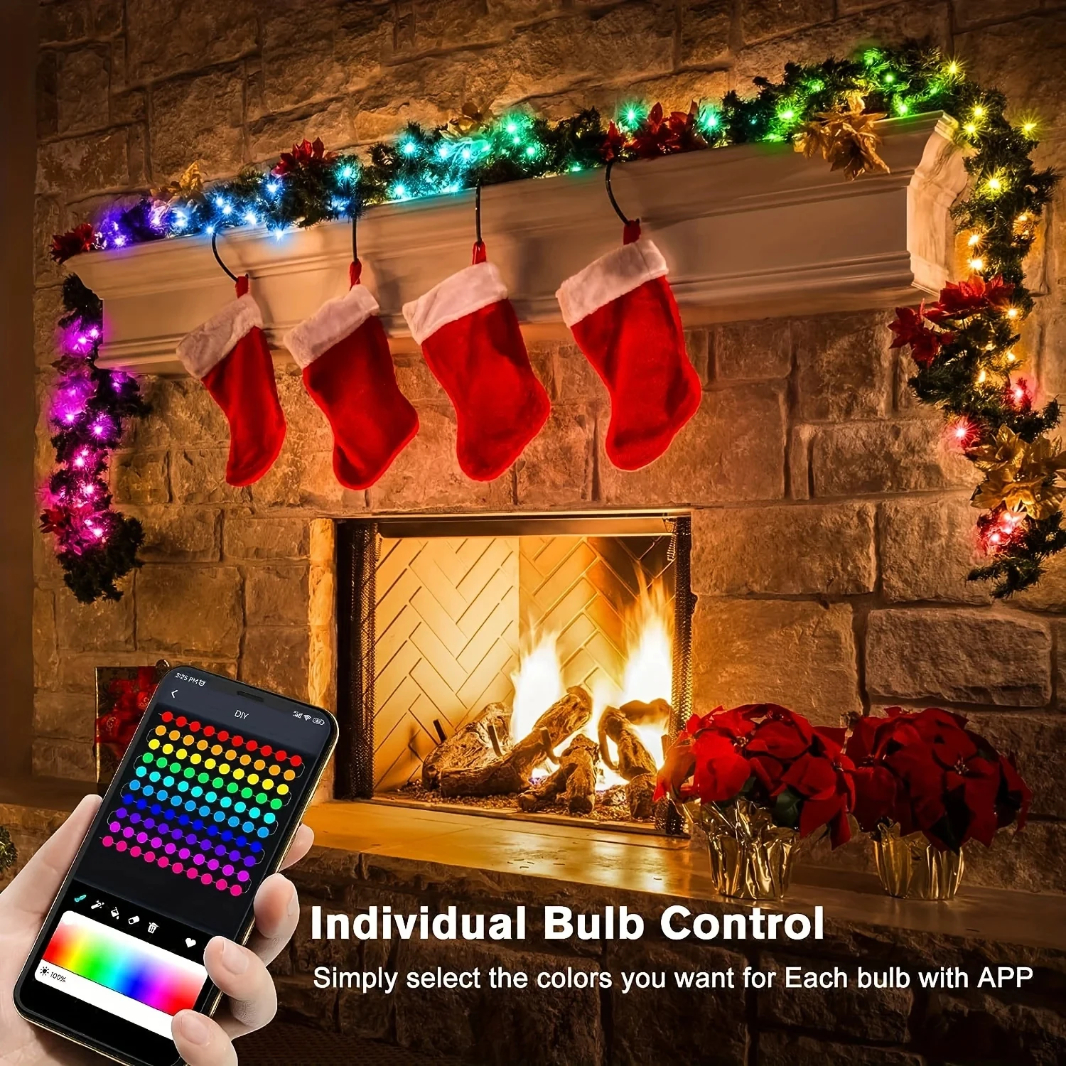 Waterproof WS2812B LED String  - đánh giá và giá Outdoor Lighting Controller