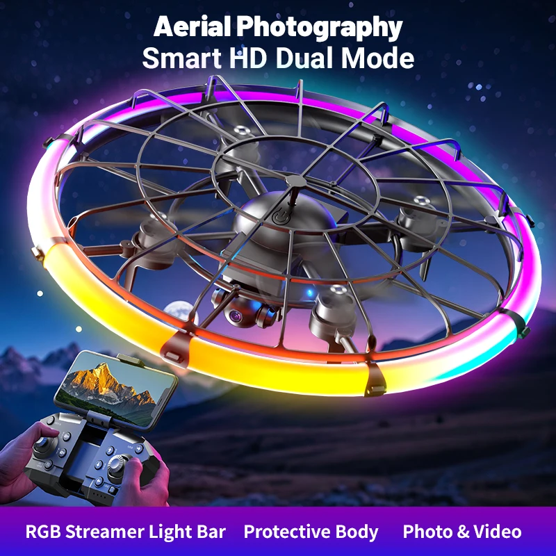 JJRC H145 UFO RC Drone with Du - đánh giá và giá Outdoor Lighting Box