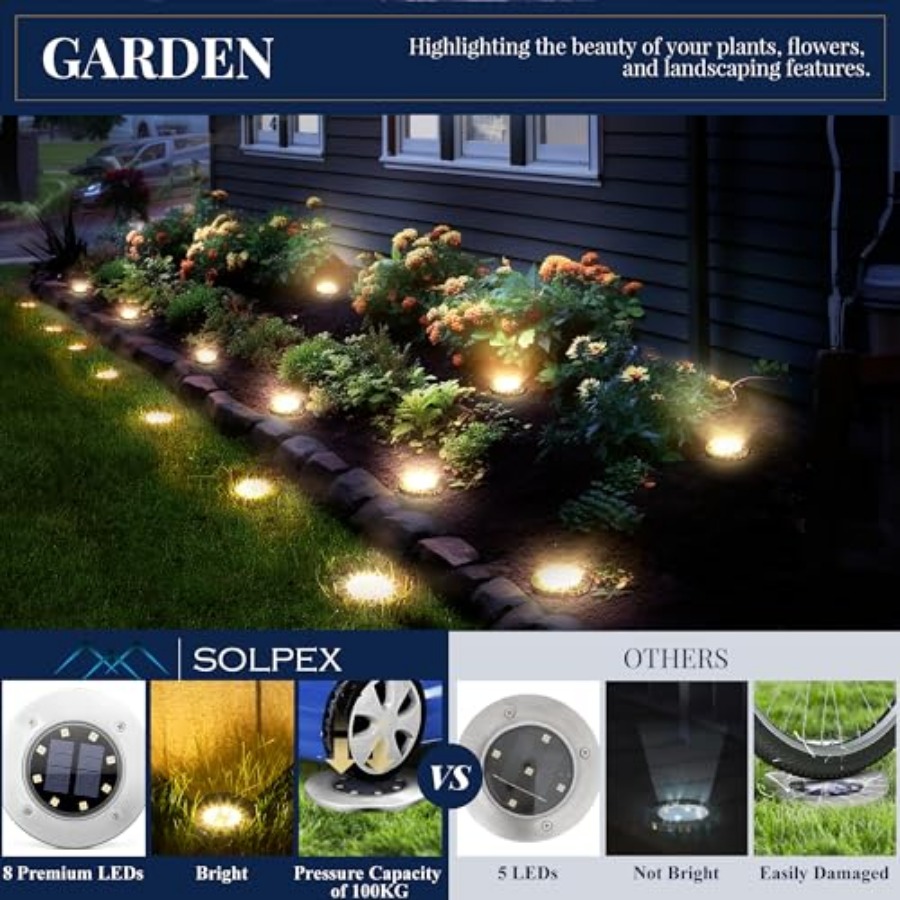 Solar Ground Lights Solar Ligh - đánh giá và giá Outdoor Lighting Solar