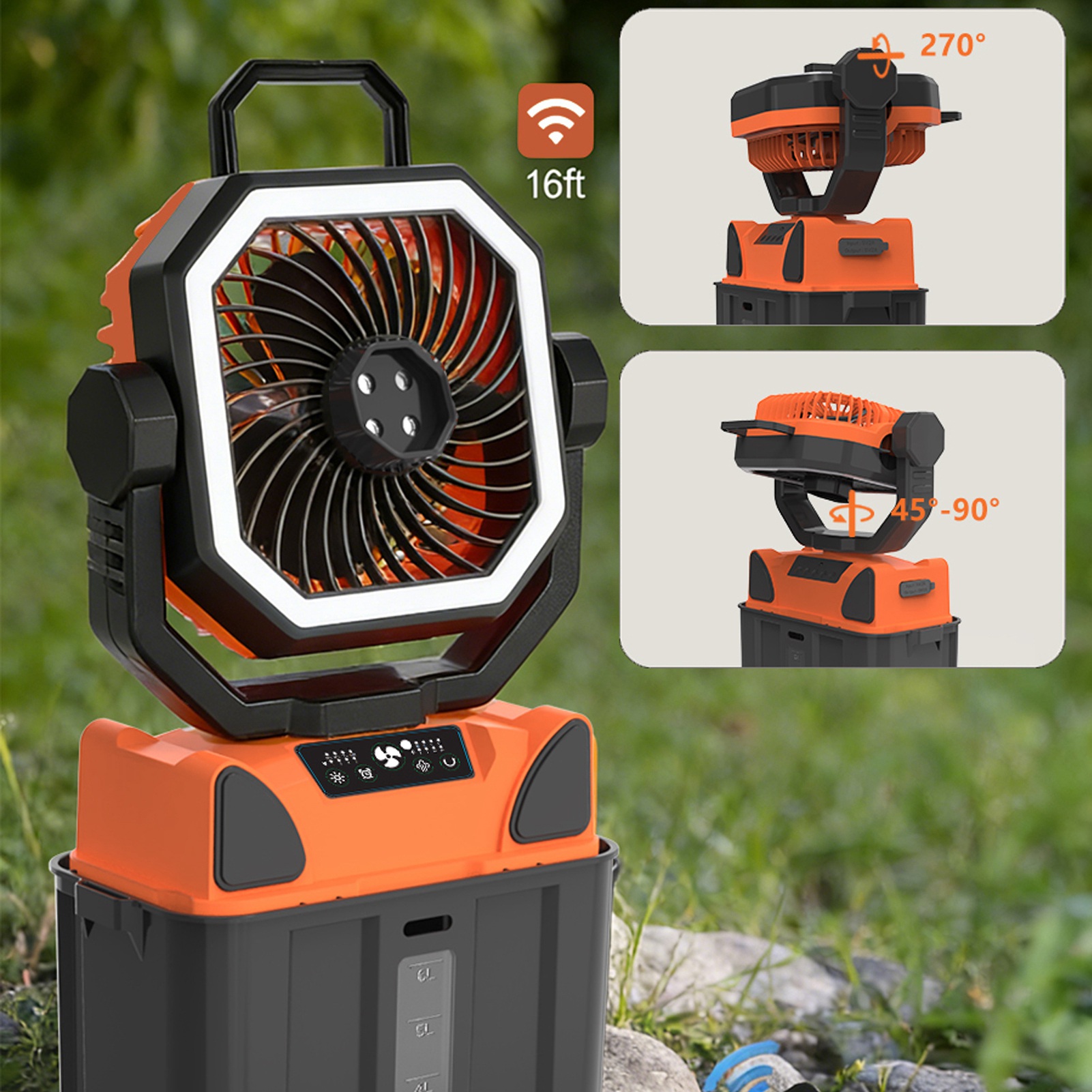 Rechargeable Camping Fan with  - đánh giá và giá Outdoor Lighting Controller