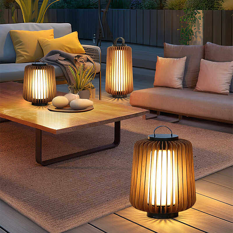 Luminous floor lamp courtyard  - đánh giá và giá Outdoor Lighting Solar