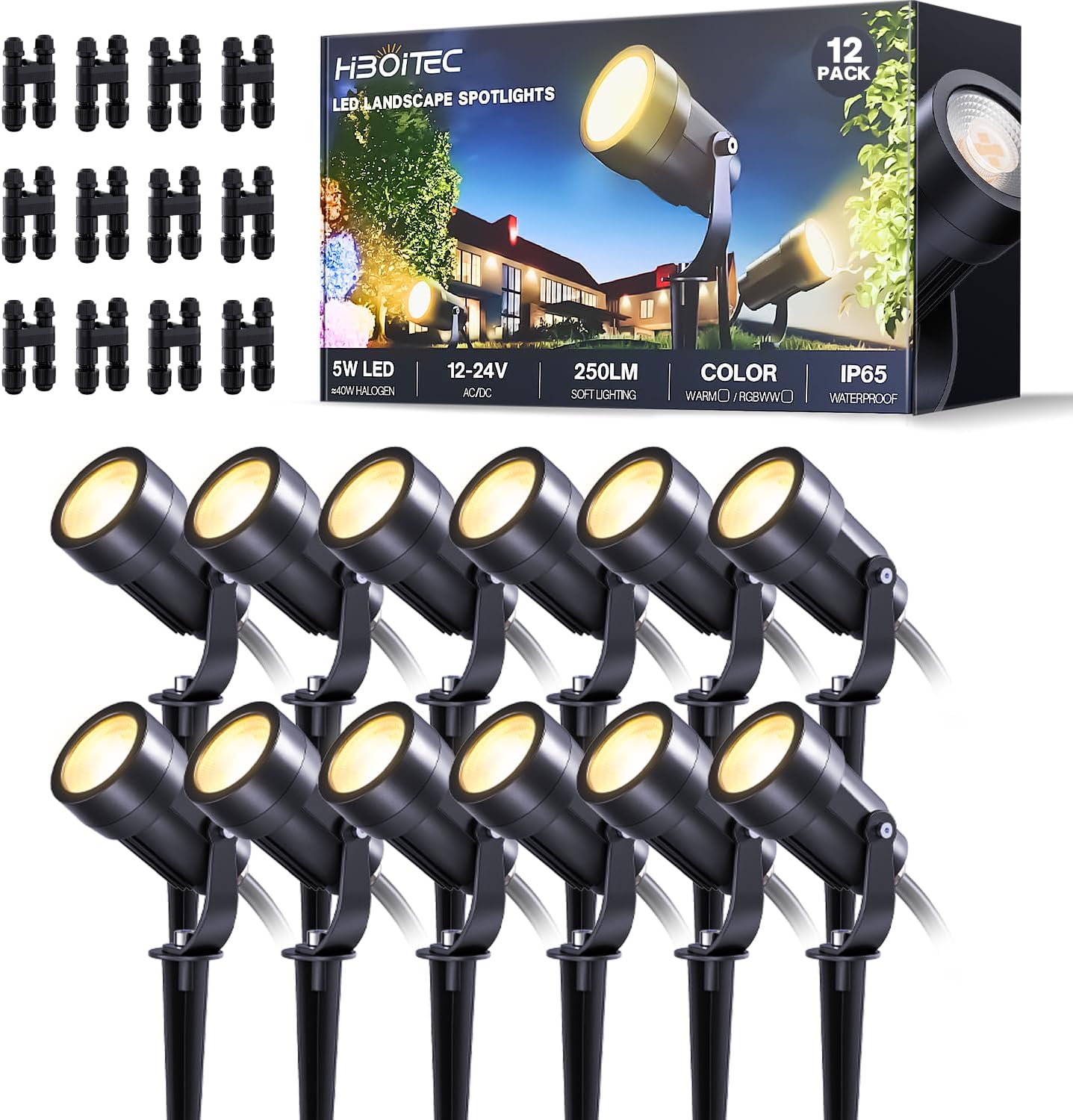 Twelve Pack Low Voltage Landsc - đánh giá và giá Outdoor Lighting Spotlight